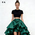 Glow Unbound LLC satin ruffle hi-lo maxi skirt