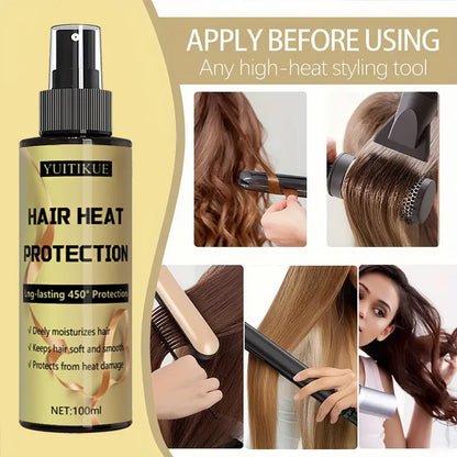 Hair heat protection spray