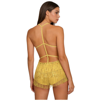 Sequin Fringe Dance Bodysuit