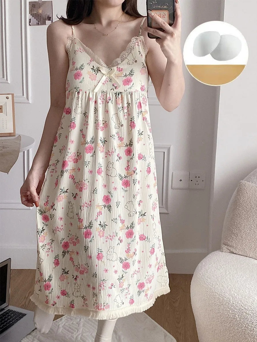 Glow Unbound LLC floral midi nightgown