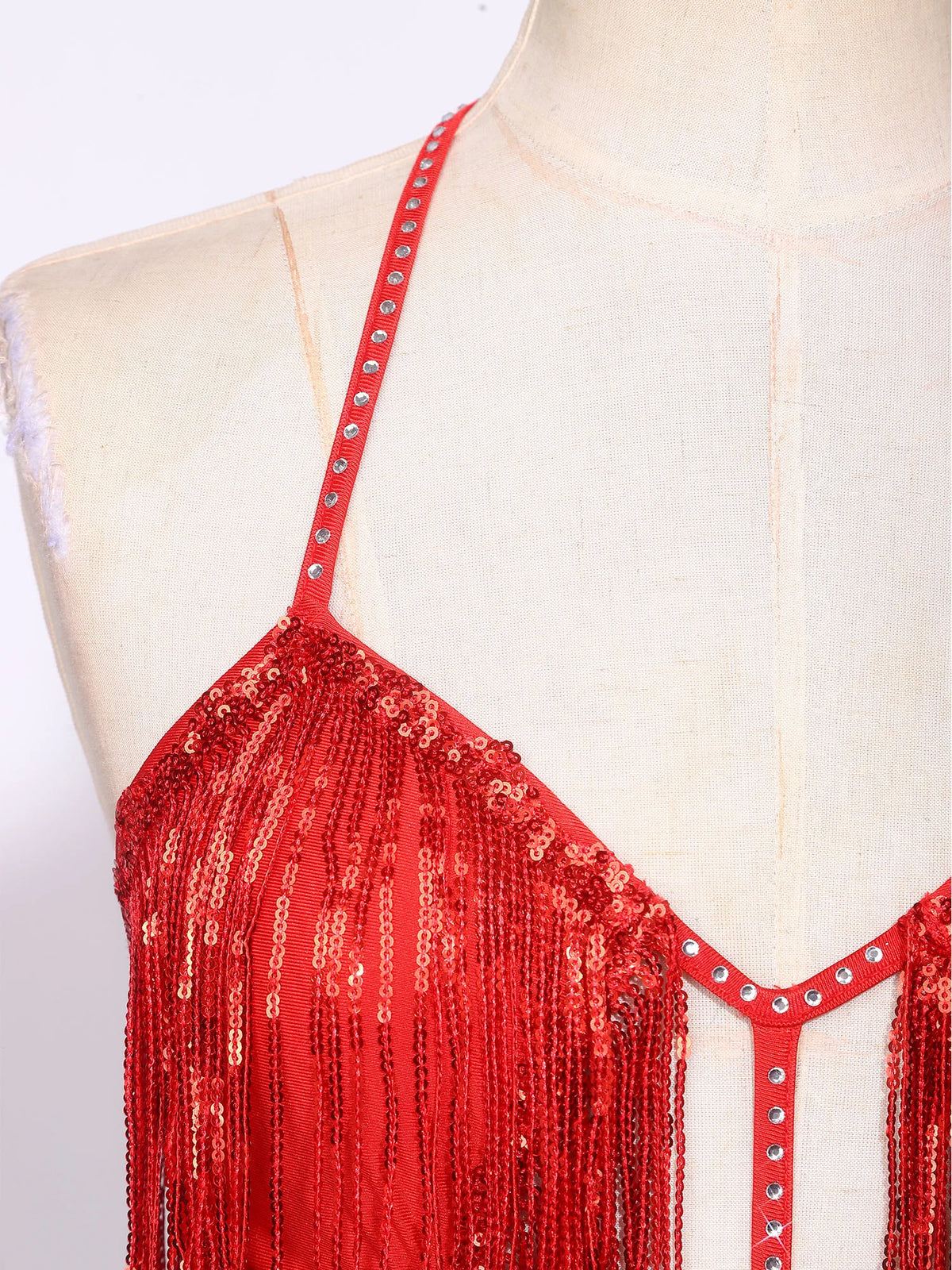 Sequin Fringe Dance Bodysuit
