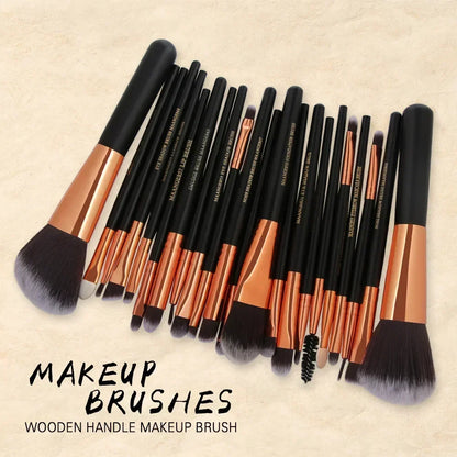 Pro Makeup Brush Set with Travel Bag