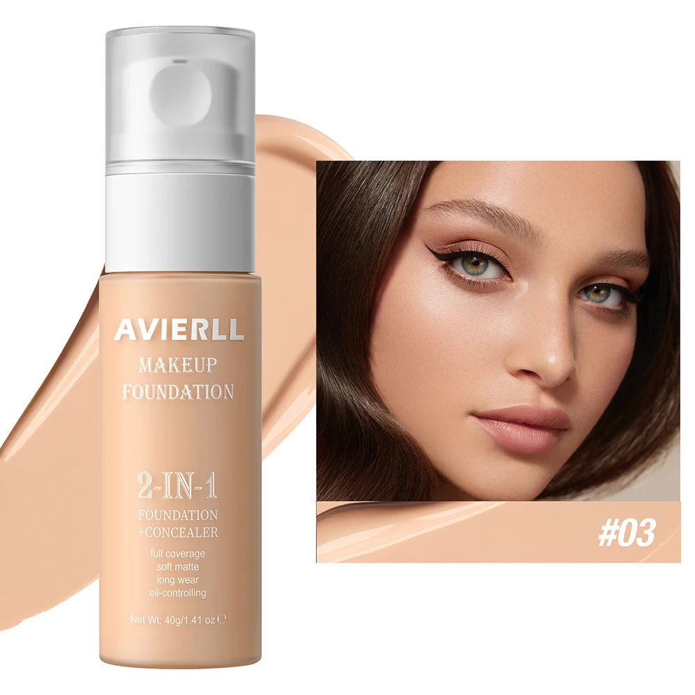  Waterproof Face Makeup, Moisturizing Foundation