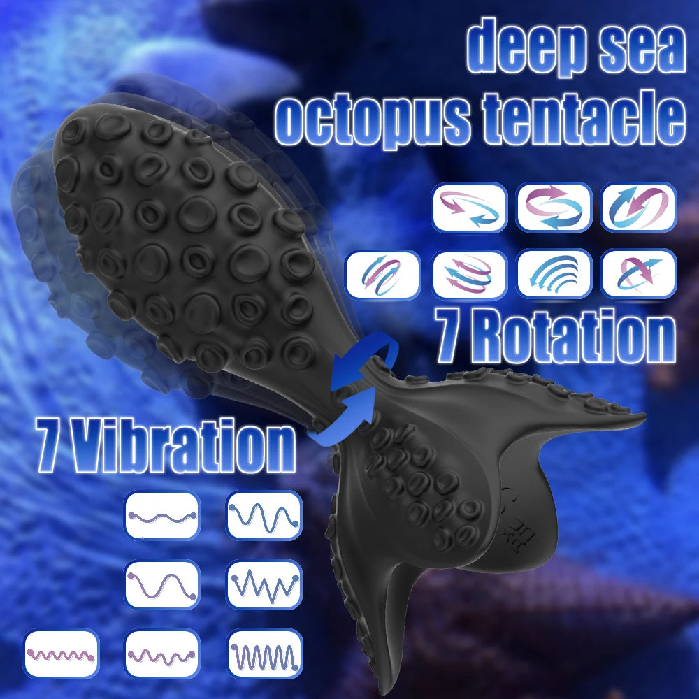 Octopus Butt Plug Vibrator 360 