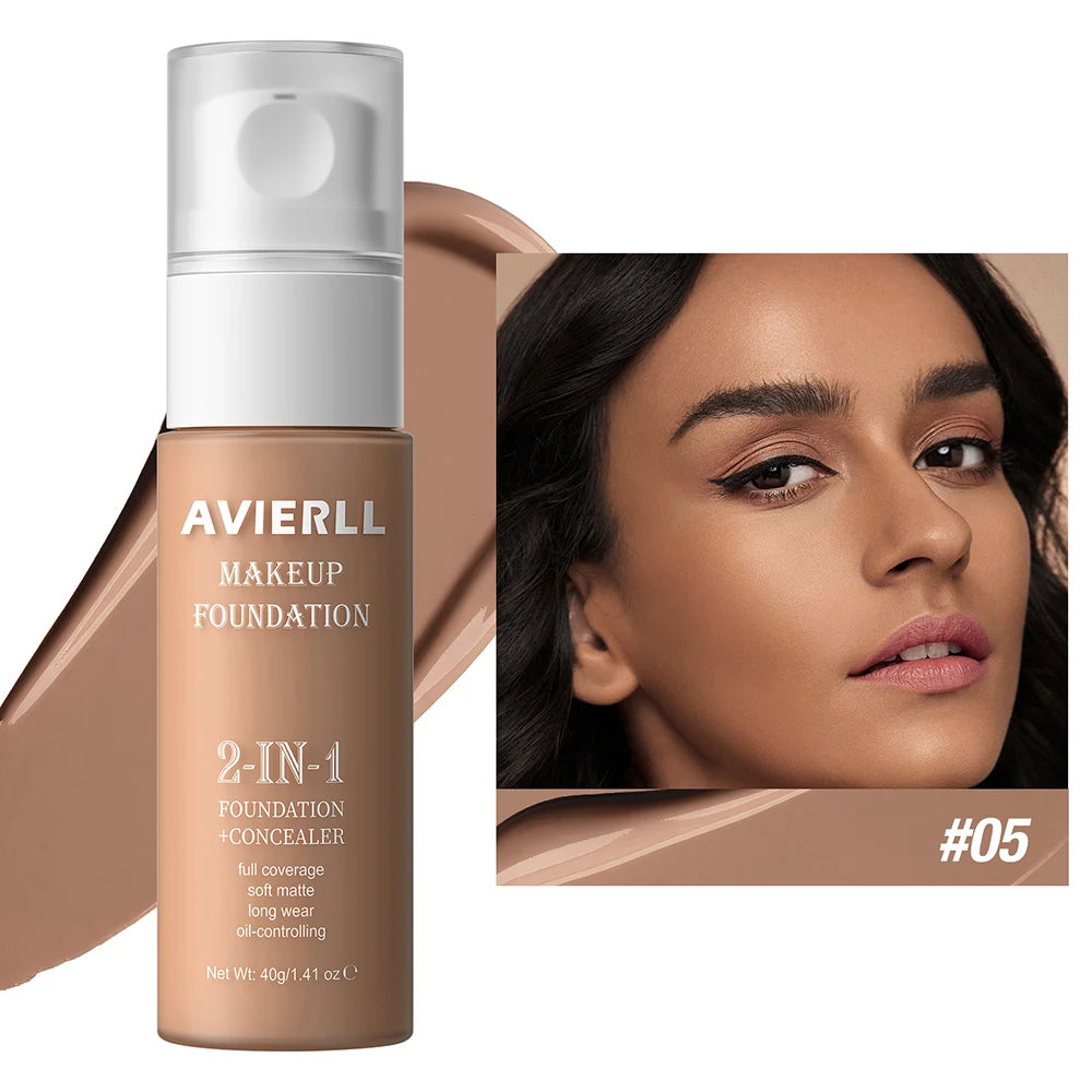  Waterproof Face Makeup, Moisturizing Foundation