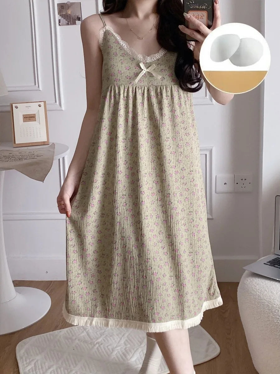 Glow Unbound LLC floral midi nightgown