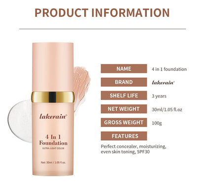 Glow Unbound LLC color changing foundation SPF 30+