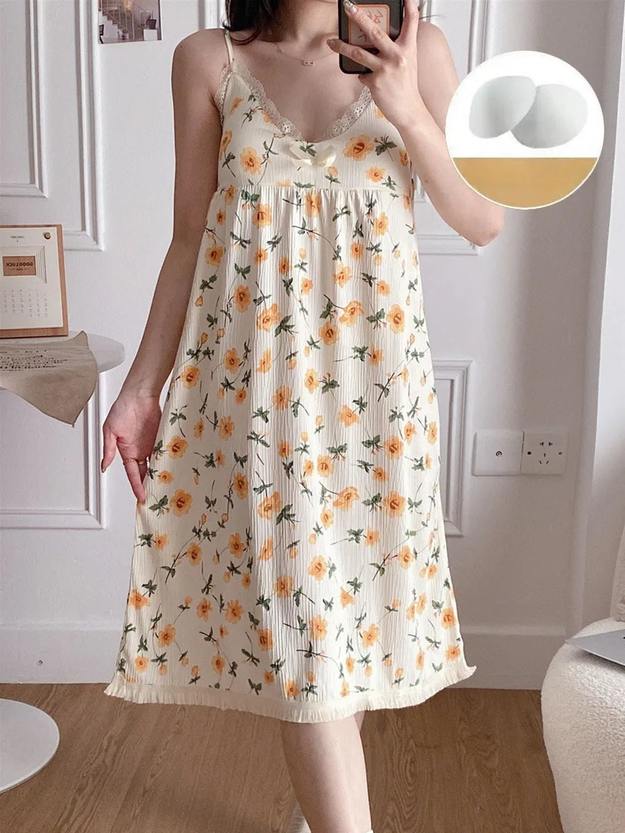 Glow Unbound LLC floral midi nightgown