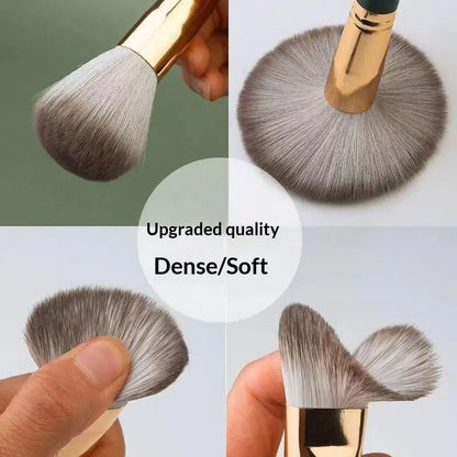 14-Piece Green Cloud Makeup Brush Set