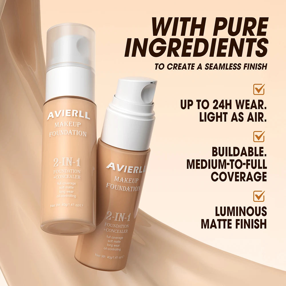  Waterproof Face Makeup, Moisturizing Foundation