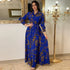 Glow Unbound LLC printed maxi shirt dress