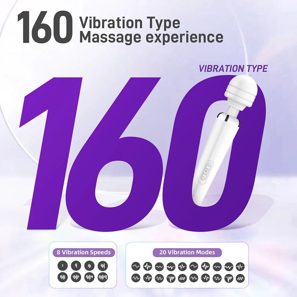 Powerful Magic Wand Vibrator for Women Big 