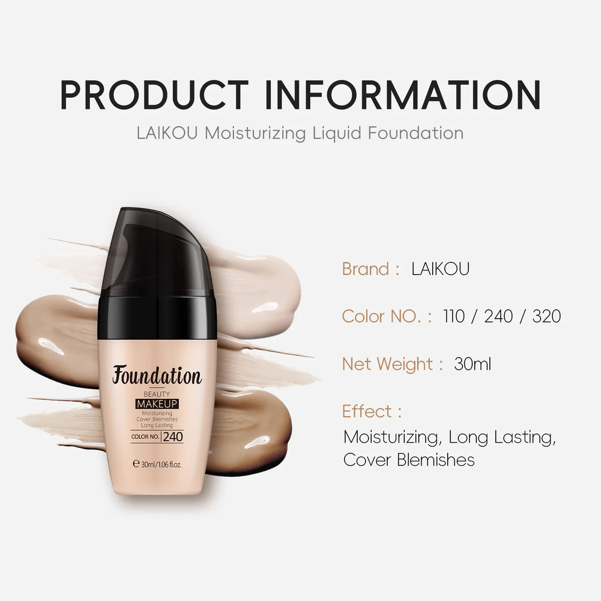 Glow Unbound LLC LAIKOU liquid foundation