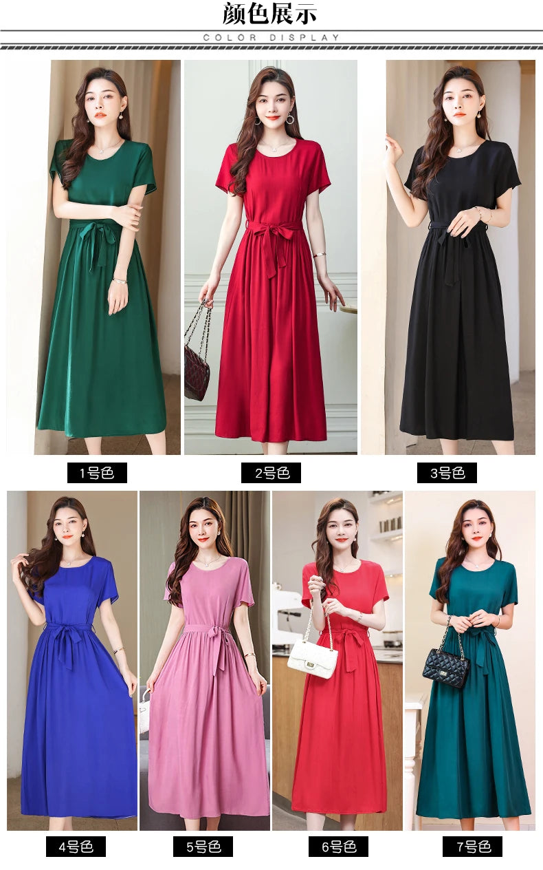 Glow Unbound LLC short-sleeve viscose midi dress