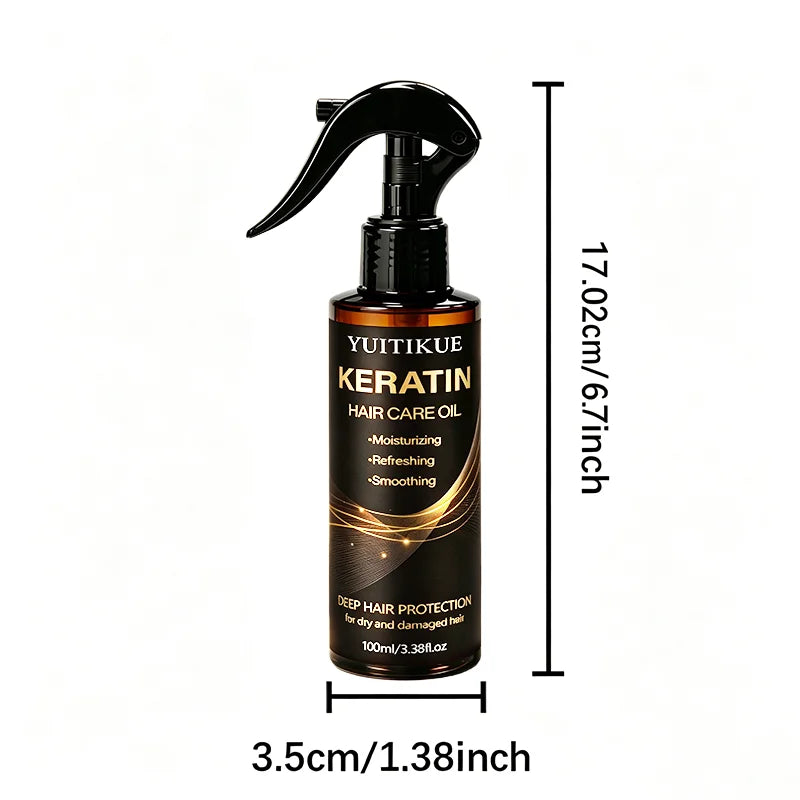 Glow Unbound LLC keratin hair oil spray