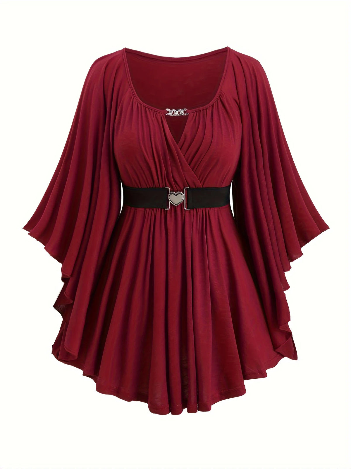 Glow Unbound LLC plus-size oversized heart-detail top