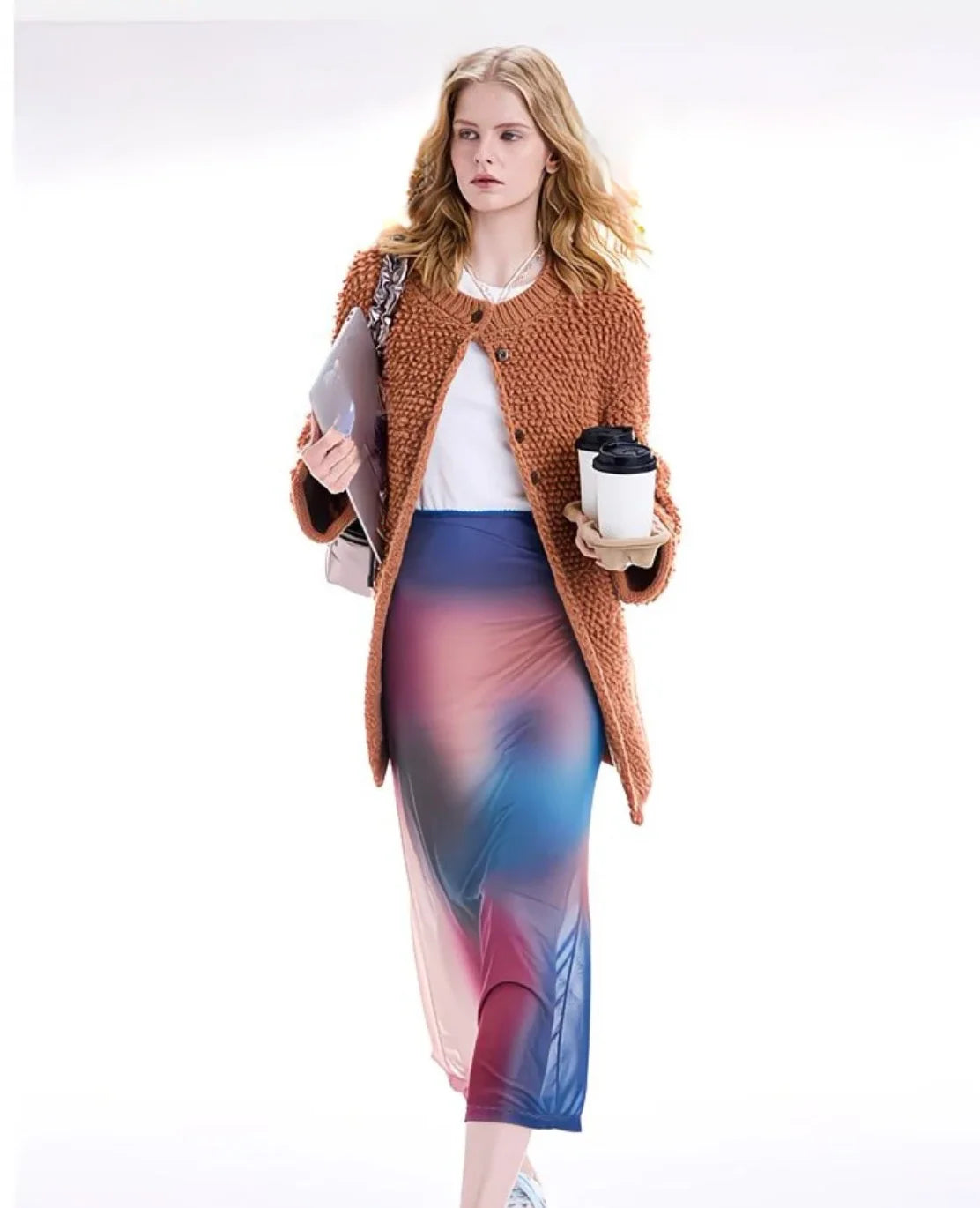 Glow Unbound LLC floral embroidered contrast jacket