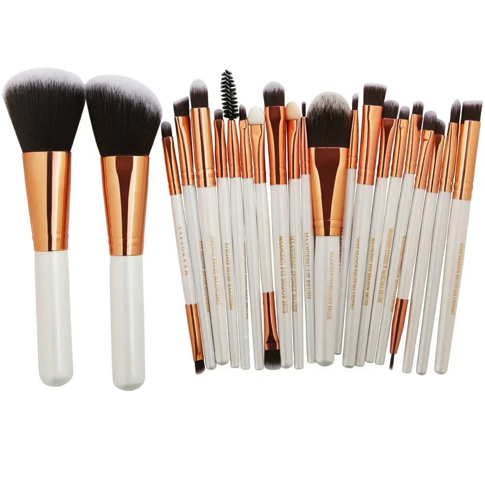 Pro Makeup Brush Set with Travel Bag