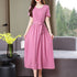 Glow Unbound LLC short-sleeve viscose midi dress