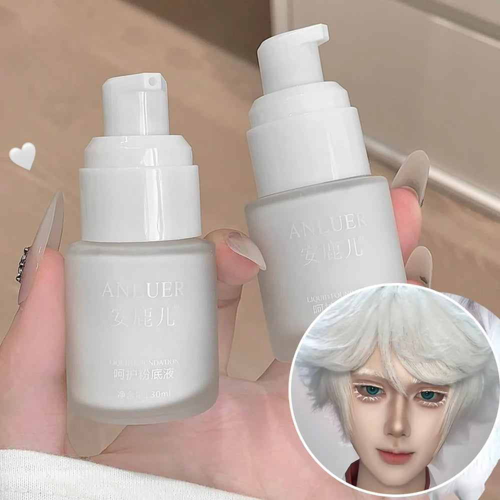 Glow Unbound LLC White Liquid Foundation full coverage makeup