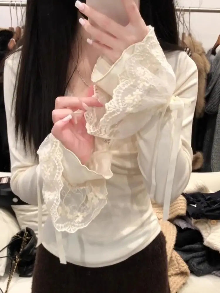 Apricot Slim-Fit Long-Sleeve Layering Tee