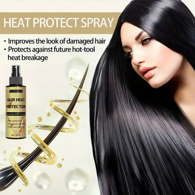 Hair heat protection spray