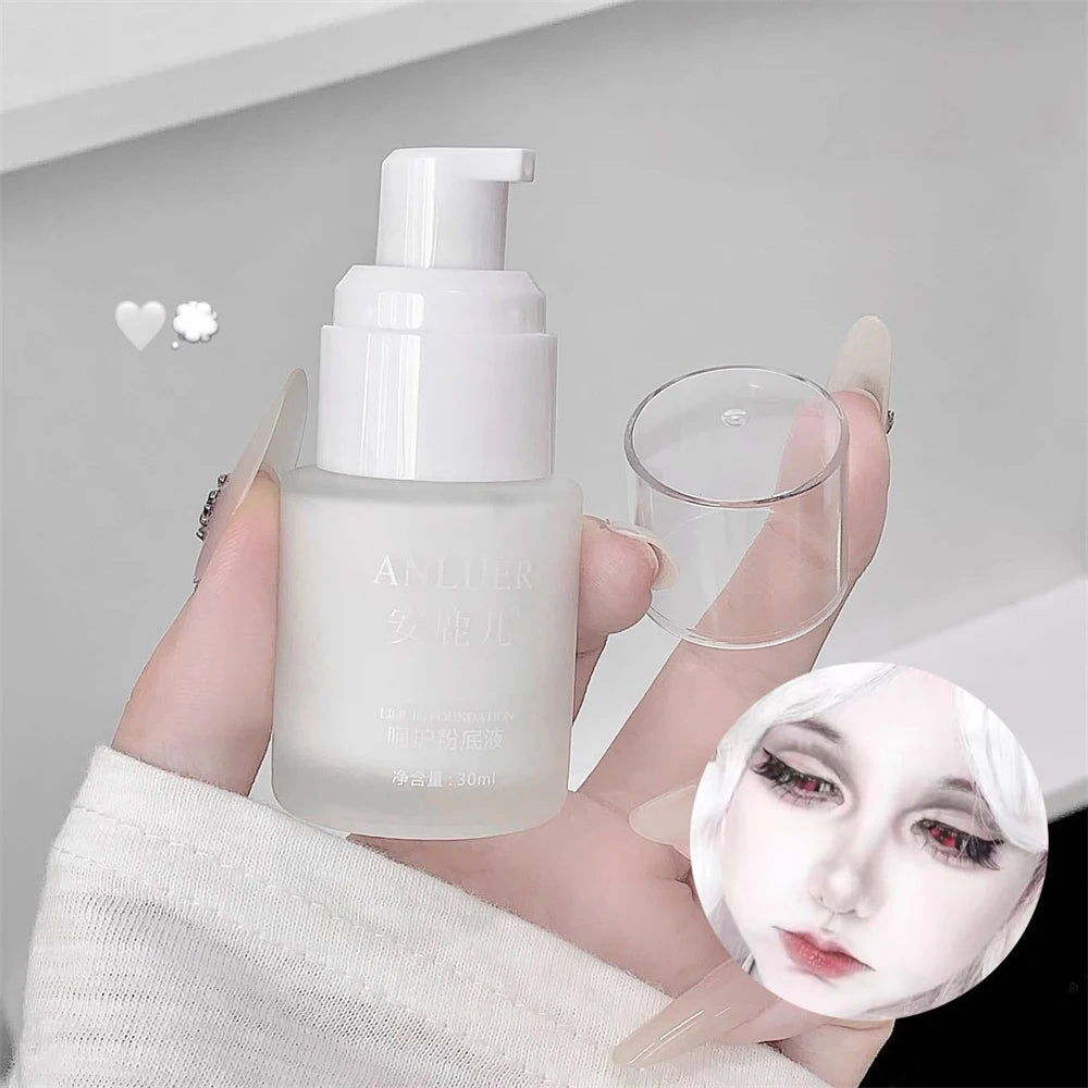 Glow Unbound LLC White Liquid Foundation full coverage makeup