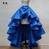Glow Unbound LLC satin ruffle hi-lo maxi skirt