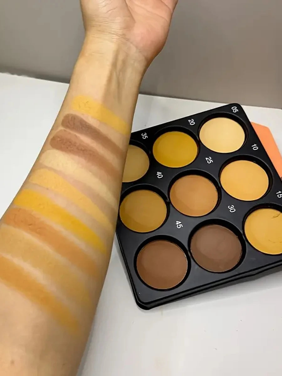 glow unbound llc Dark Bronze Foundation Palette 9-color makeup