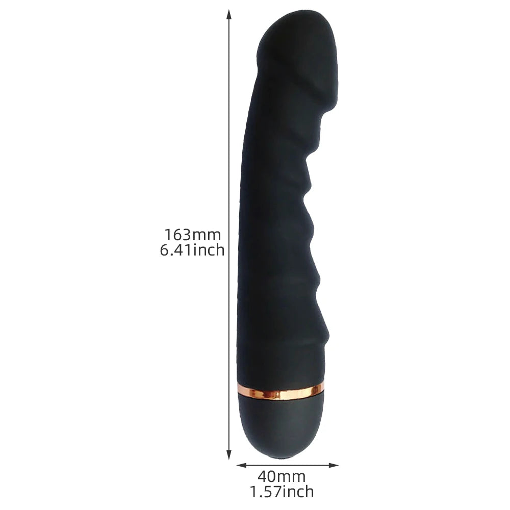 Modes Vibrator Soft Silicone Dildo Realistic