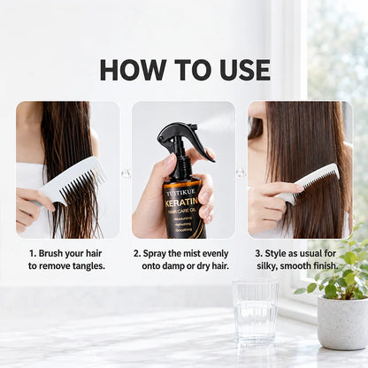 Glow Unbound LLC keratin hair oil spray