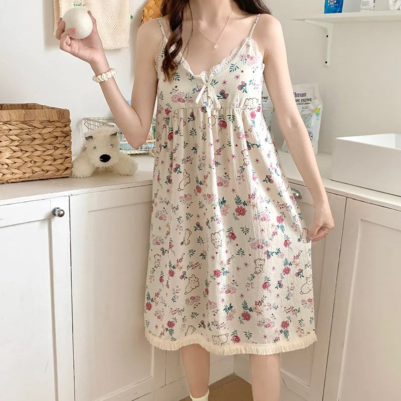Glow Unbound LLC floral midi nightgown