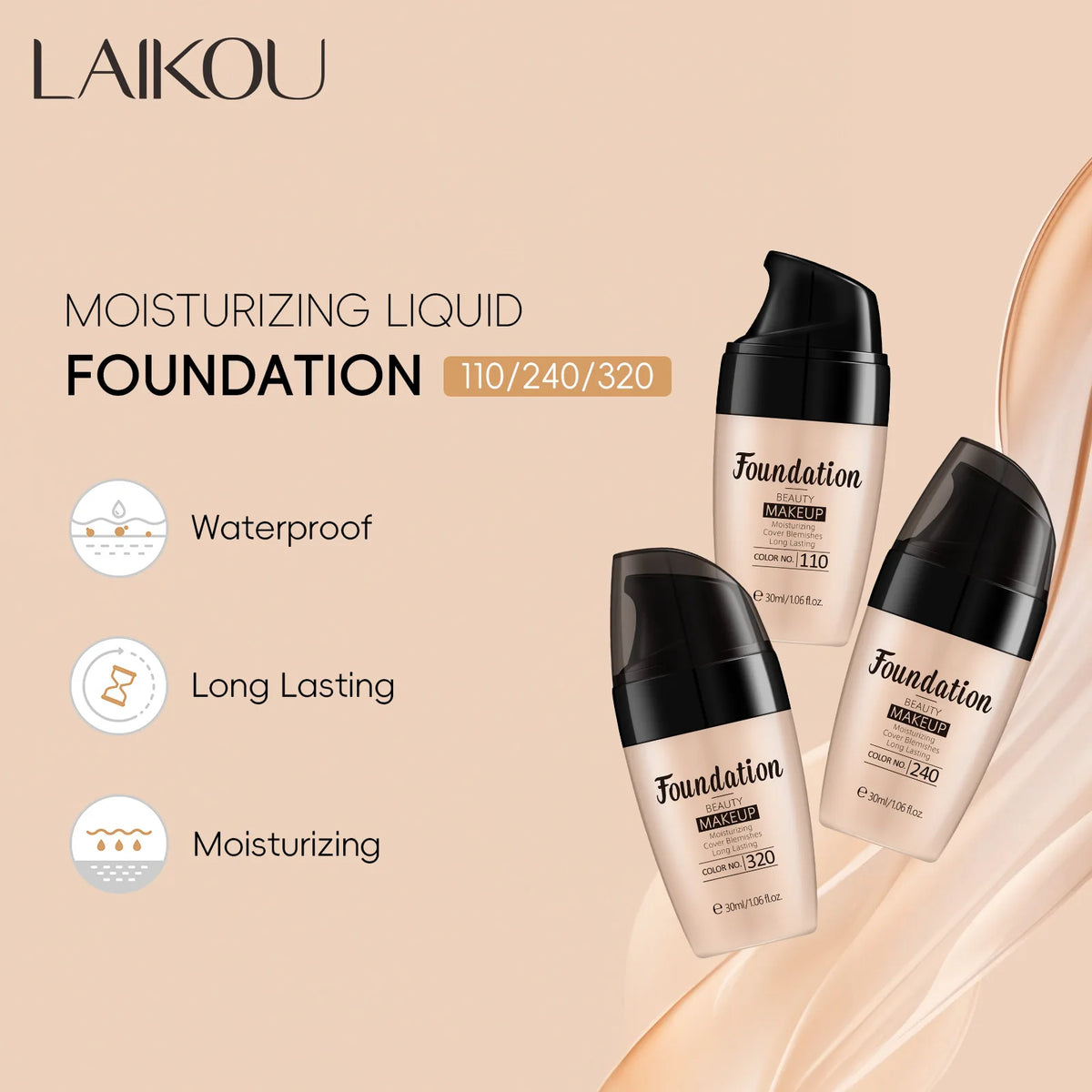 Glow Unbound LLC LAIKOU liquid foundation