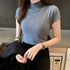 Glow Unbound LLC short-sleeve turtleneck knit top