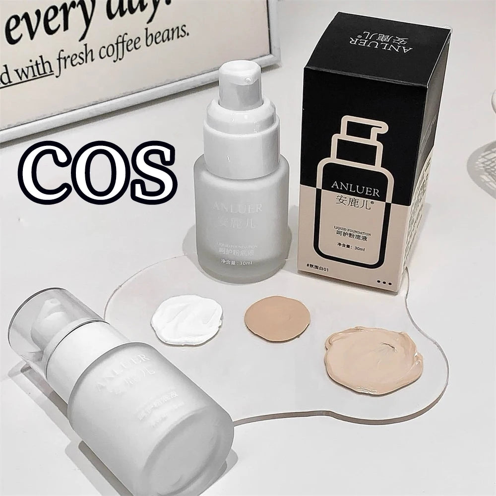 Glow Unbound LLC White Liquid Foundation full coverage makeup