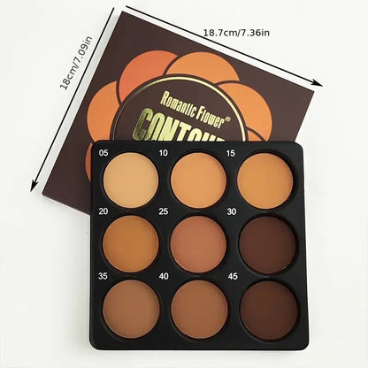 glow unbound llc Dark Bronze Foundation Palette 9-color makeup
