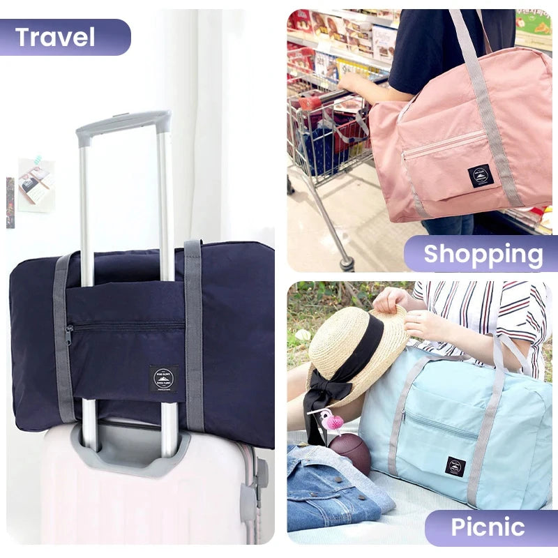 Glow Unbound LLC foldable travel duffel bag