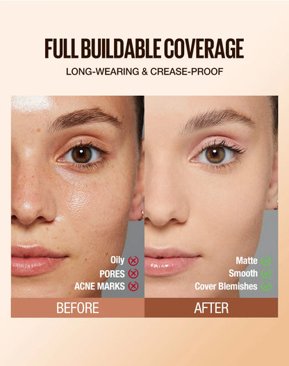  Waterproof Face Makeup, Moisturizing Foundation