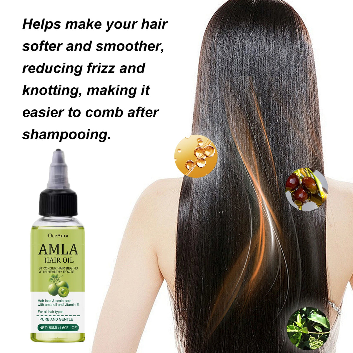 Glow Unbound LLC Amla Hair Oil for Dry Hair