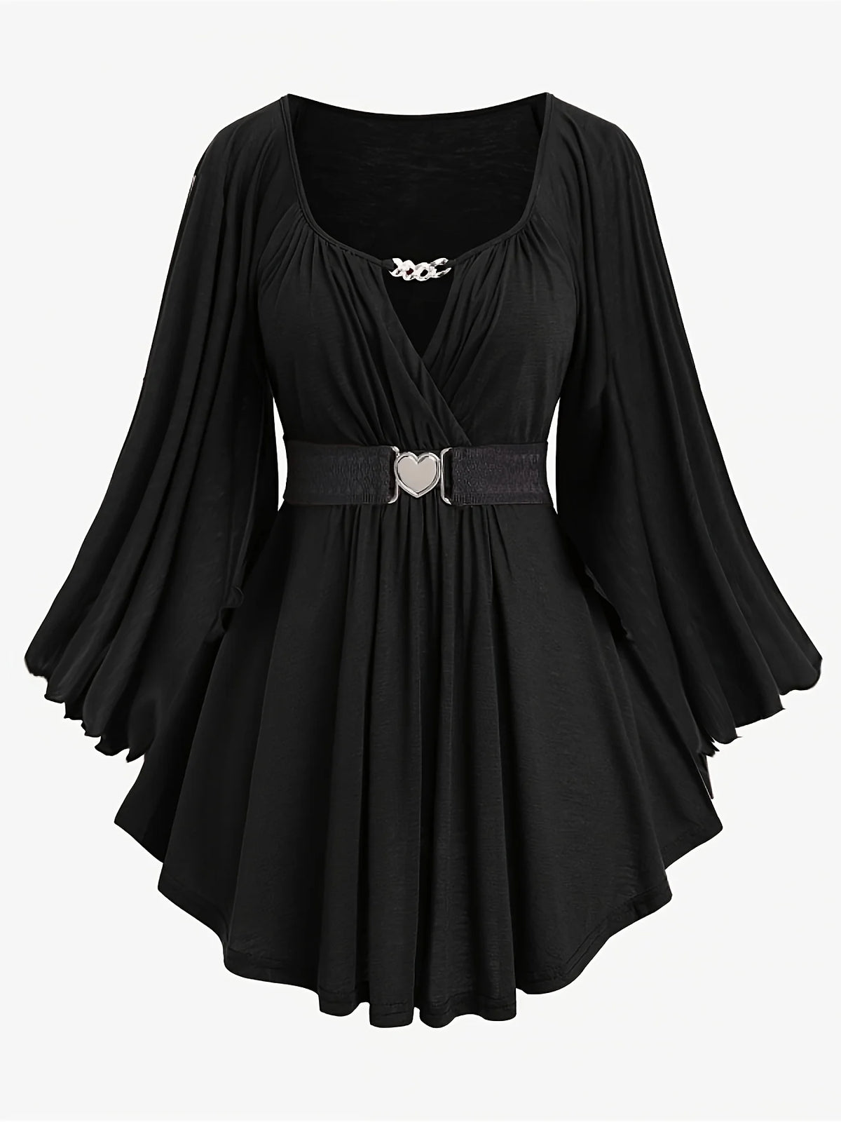 Glow Unbound LLC plus-size oversized heart-detail top