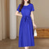 Glow Unbound LLC short-sleeve viscose midi dress