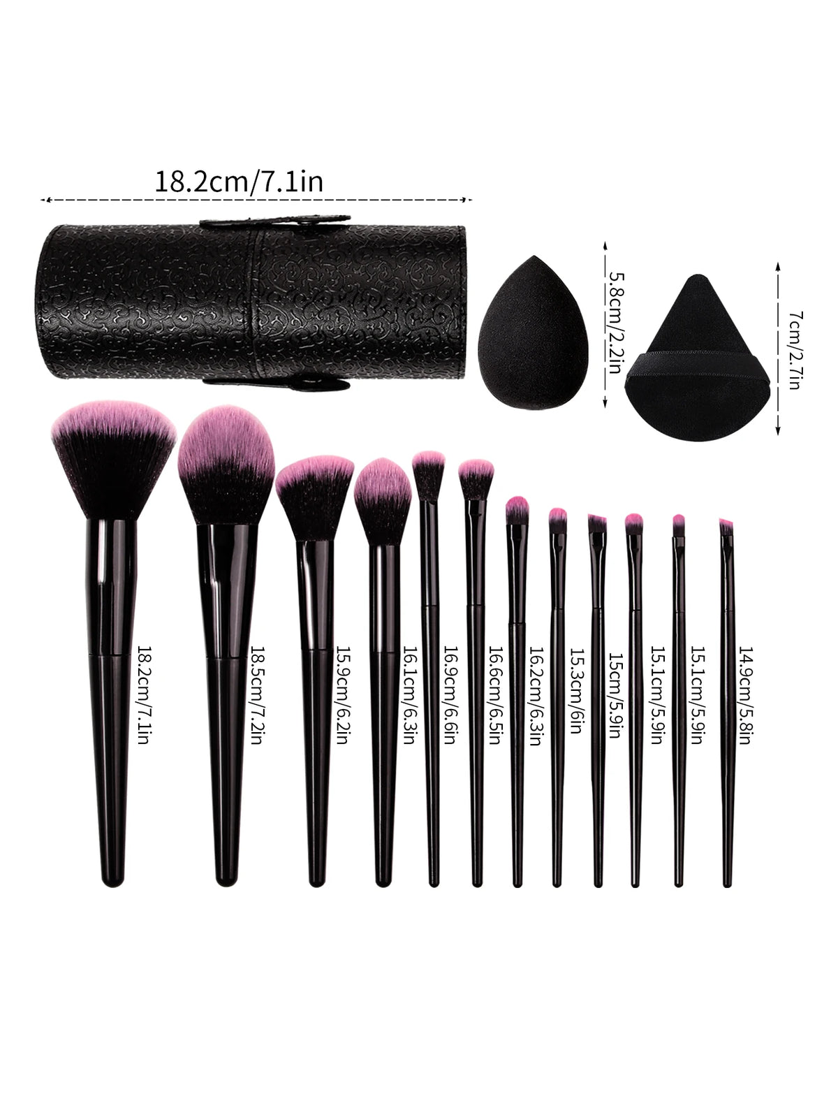 17-Piece Makeup Tool Kit