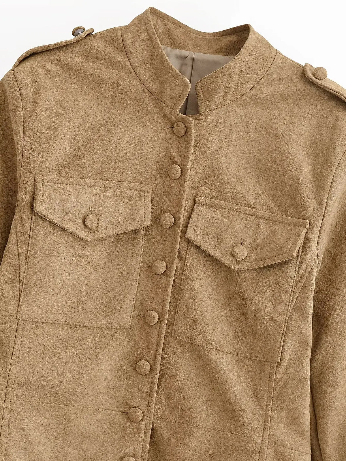 Glow Unbound LLC vintage faux suede cropped jacket