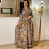 Glow Unbound LLC printed maxi shirt dress