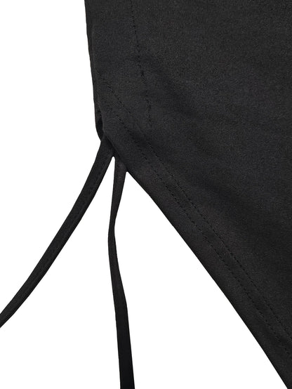 Glow Unbound LLC Ruched Drawstring Maxi Dress