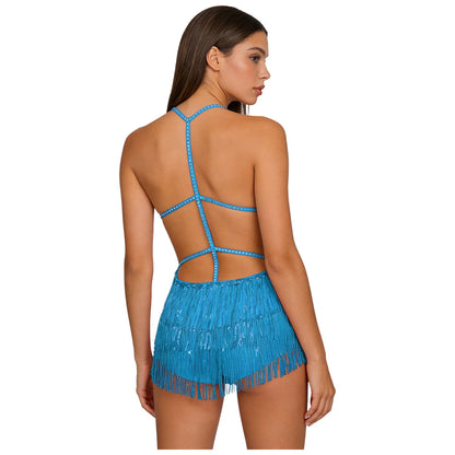 Sequin Fringe Dance Bodysuit