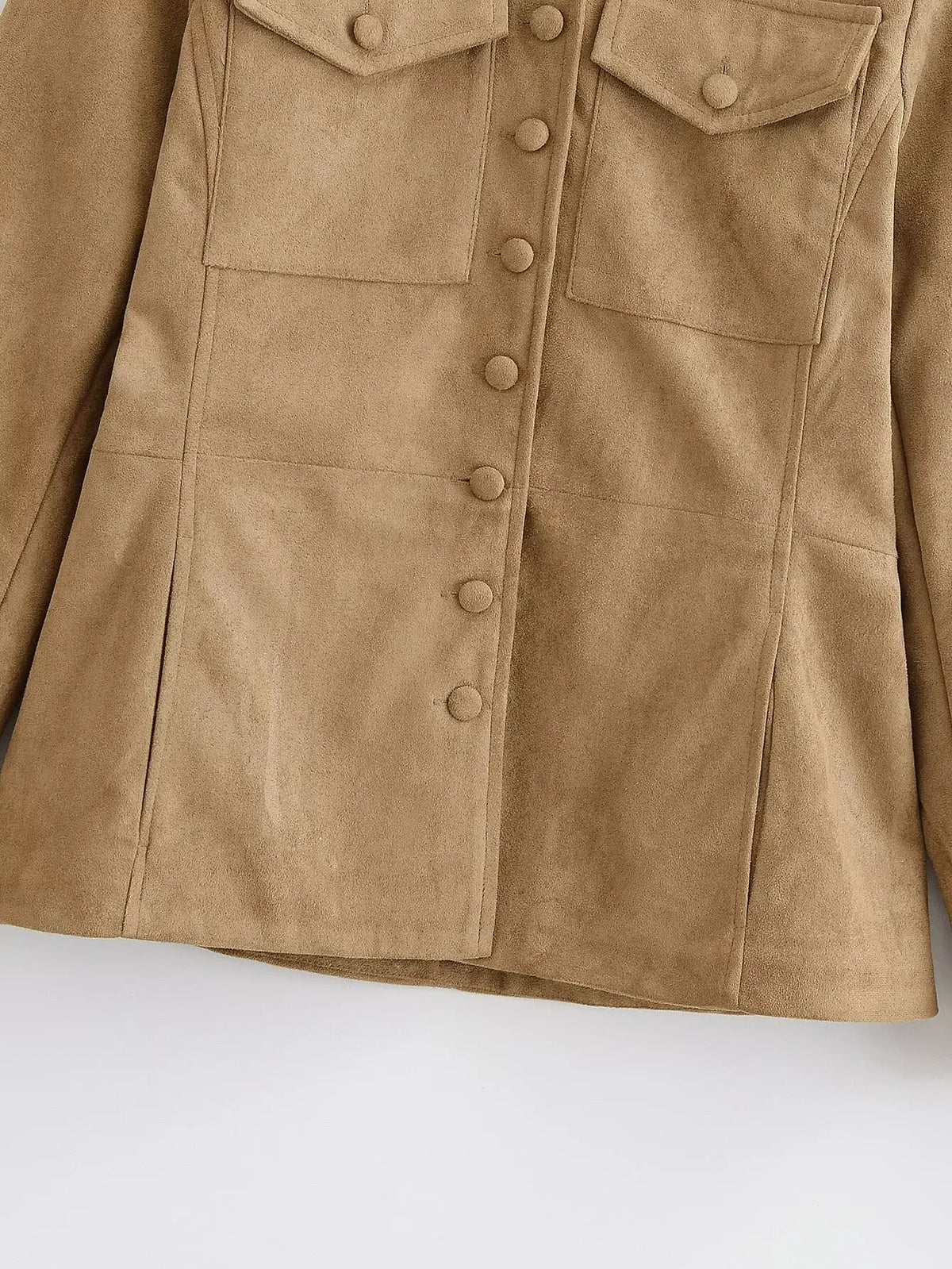Glow Unbound LLC vintage faux suede cropped jacket