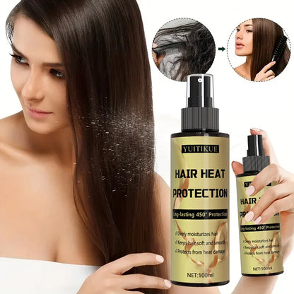Hair heat protection spray