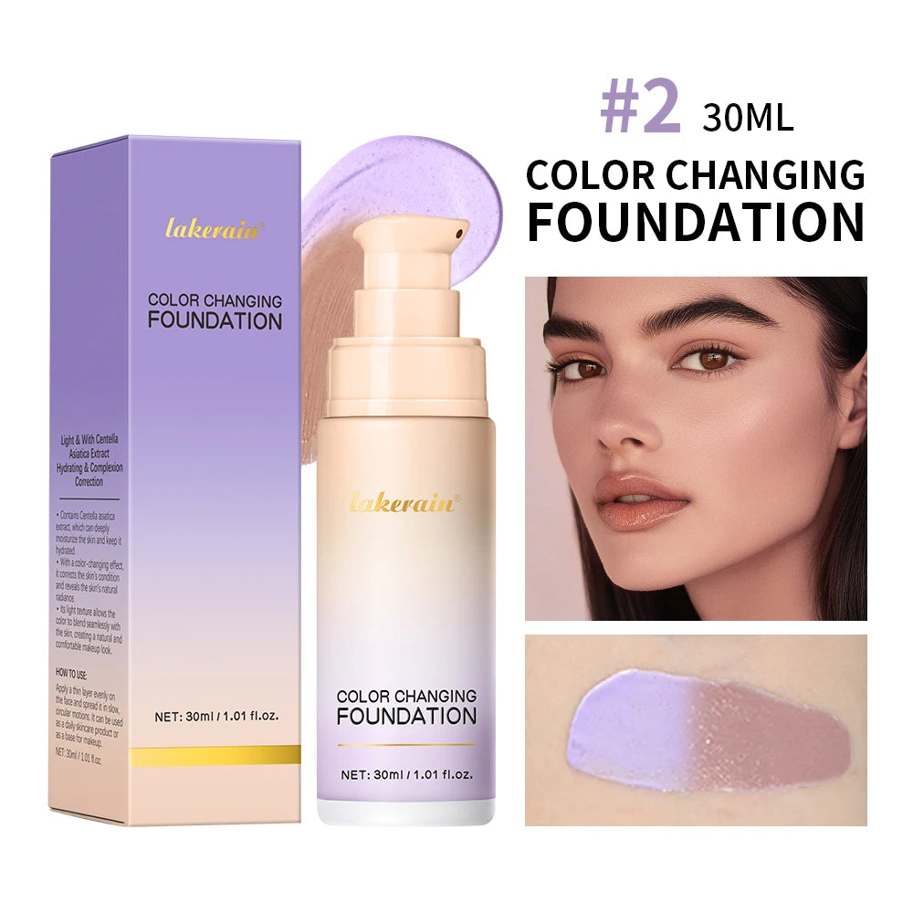 Glow Unbound LLC color changing foundation SPF 30+