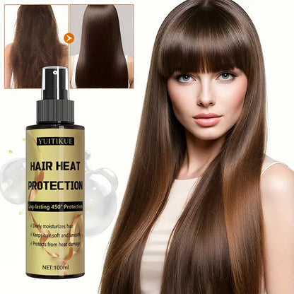 Hair heat protection spray